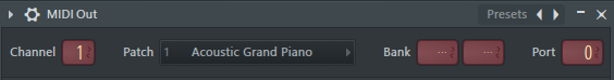 C700 FL MIDI Out