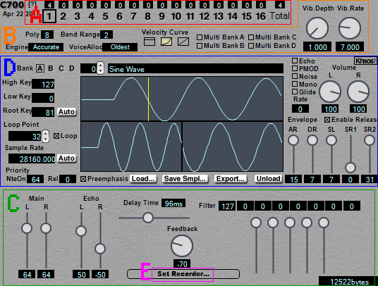 C700 Sections