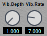 C700 Vib. Depth and Vib. Rate